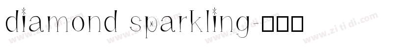 diamond sparkling字体转换